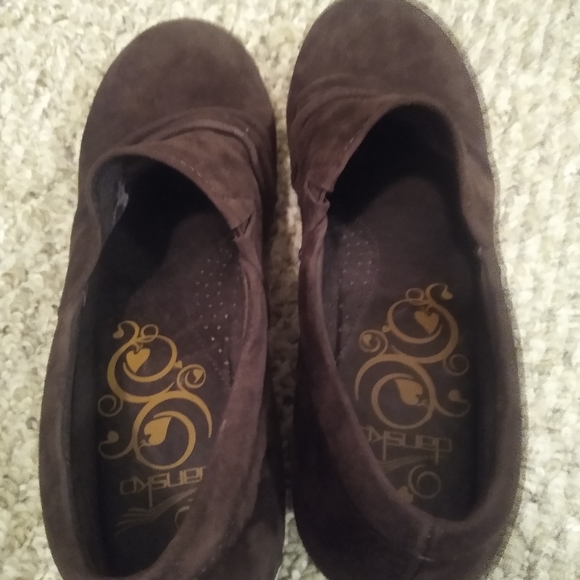 Dansko Brown Suede Heeled Clogs Studs Women's 8.5 - 9 39 - Picture 5 of 8